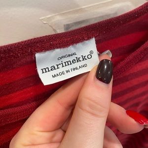 Vintage Marimekko made in Finland tasaraita dress